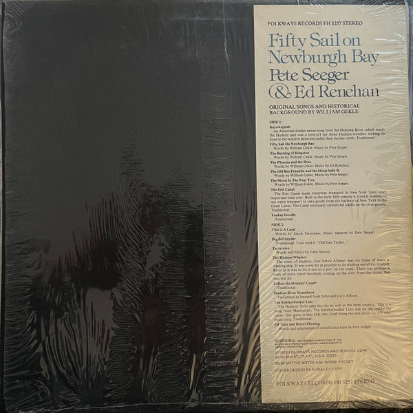 Pete Seeger & Ed Renehan : Fifty Sail On Newburgh Bay (Hudson Valley Songs, Old & New) (LP, Album)