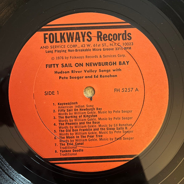 Pete Seeger & Ed Renehan : Fifty Sail On Newburgh Bay (Hudson Valley Songs, Old & New) (LP, Album)