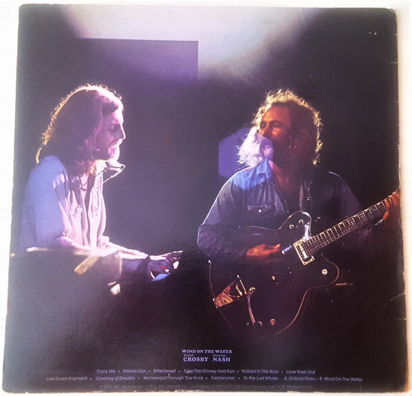 Crosby & Nash : Wind On The Water (LP, Album, RE)