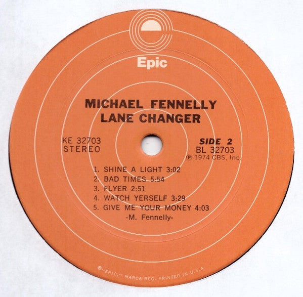 Michael Fennelly : Lane Changer (LP, Album, San)