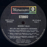 Beverly Sills, Wiener Volksopernorchester, Wiener Akademie Kammerchor, Jussi Jalas : Bellini And Donizetti Heroines (LP, Album, Mis)