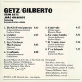 Stan Getz And João Gilberto Featuring Antonio Carlos Jobim : Getz / Gilberto (CD, Album, RE)