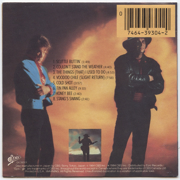 Stevie Ray Vaughan & Double Trouble : Couldn't Stand The Weather (CD, Album, CSR)