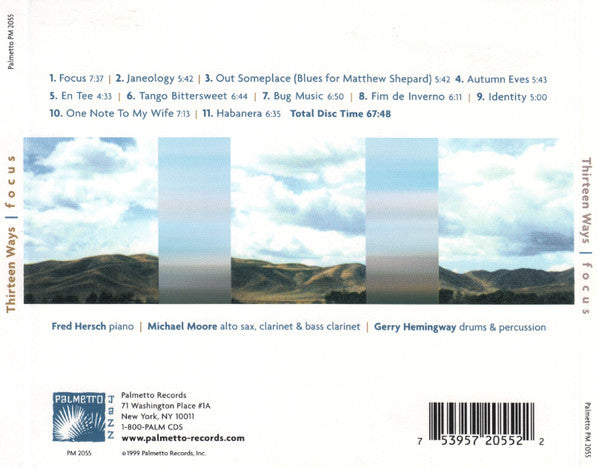 Thirteen Ways : Focus (CD, Album)