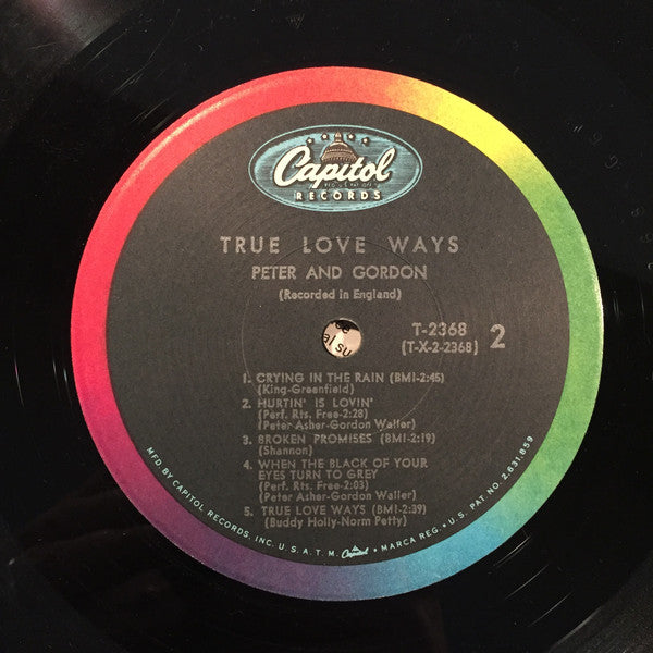Peter & Gordon : True Love Ways (LP, Album, Mono, Scr)