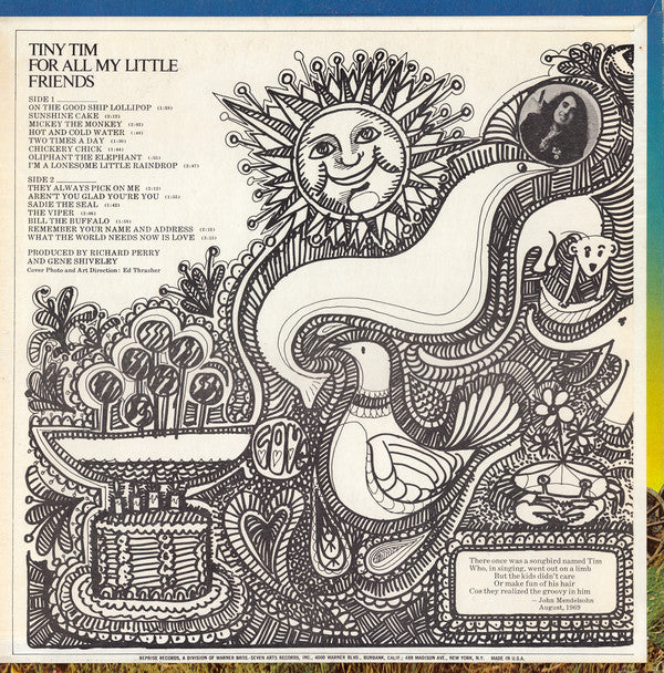 Tiny Tim : For All My Little Friends (LP, Album)