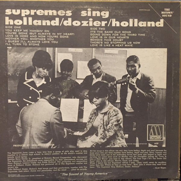 The Supremes : Supremes Sing Holland▪Dozier▪Holland (LP, Album)