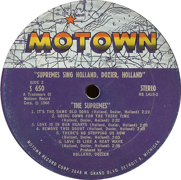 The Supremes : Supremes Sing Holland▪Dozier▪Holland (LP, Album)