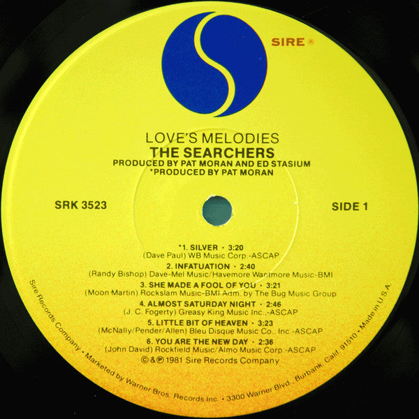 The Searchers : Love's Melodies (LP, Album, Los)