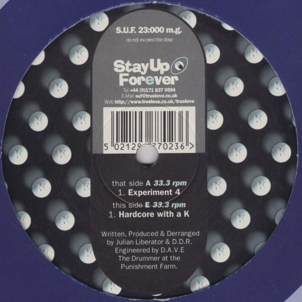 A+E Dept : Experiment 4 / Hardcore With A K (12")
