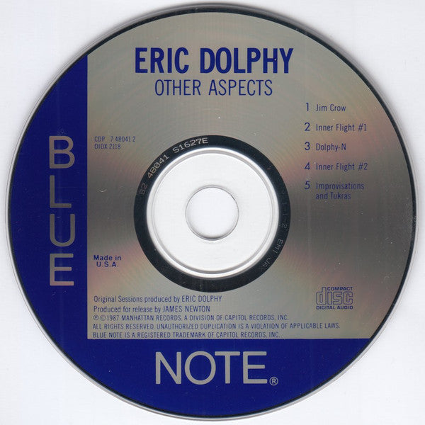 Eric Dolphy : Other Aspects (CD, Album)