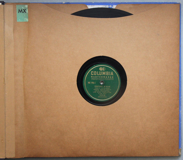 George Gershwin, André Kostelanetz And His Orchestra Featuring Alec Templeton : Rhapsody In Blue (2xShellac, 12", Album)