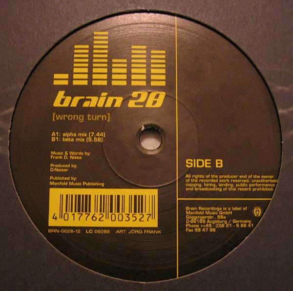 Brain : Wrong Turn (12")
