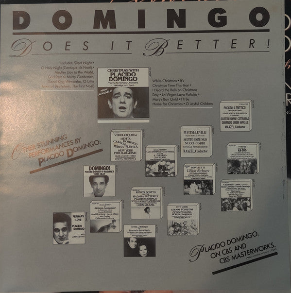 Placido Domingo With John Denver : Perhaps Love (LP, Album, Pit)