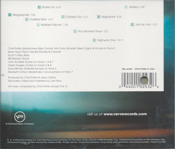 Chris Potter (2) : Traveling Mercies (CD, Album)