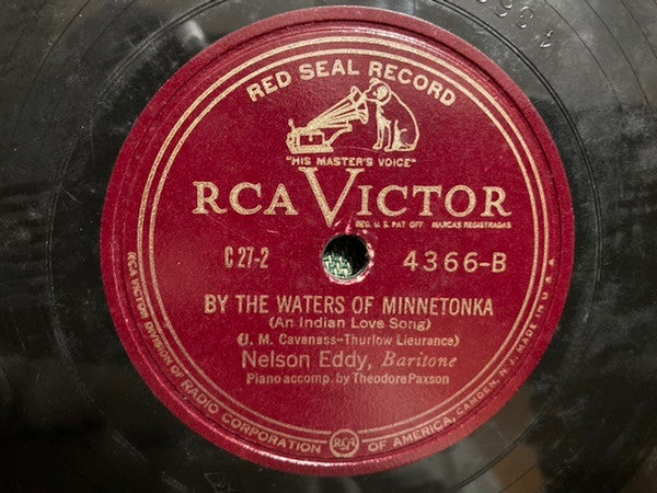 Nelson Eddy : Trees / By The Waters Of Minnetonka (Shellac, 10")