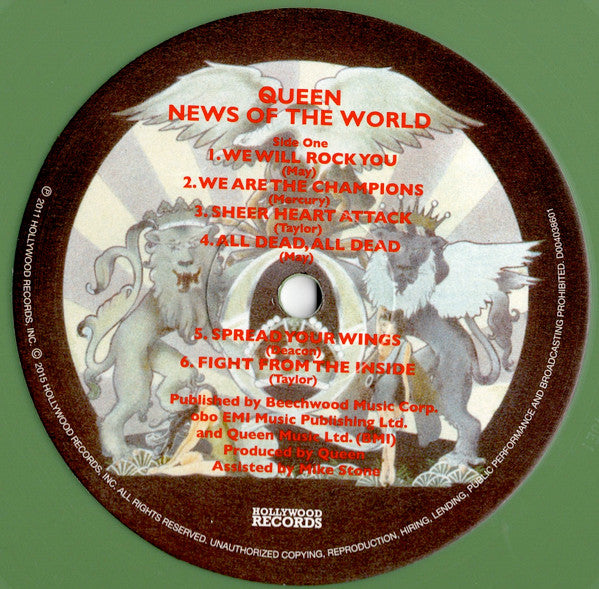 Queen : News of the World (LP, Album, Ltd, RE, RM, Oli)