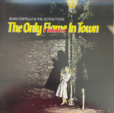Elvis Costello & The Attractions : The Only Flame In Town (12", Single, Pit)