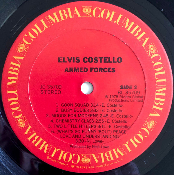 Elvis Costello & The Attractions : Armed Forces (LP, Album, Ter)