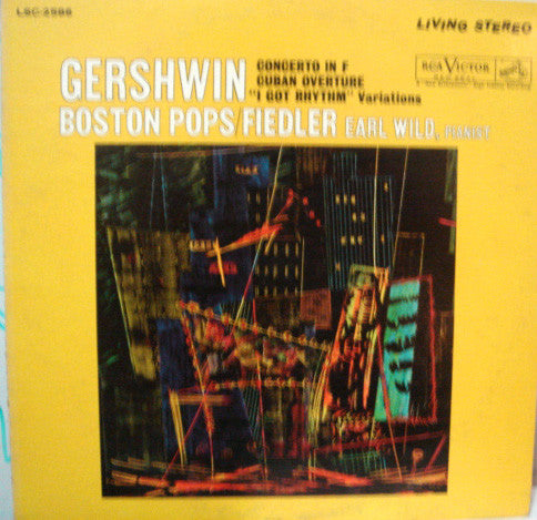 Gershwin* : Boston Pops* / Fiedler*, Earl Wild : Concerto In F / Cuban Overture / "I Got Rhythm" Variations (LP,  In)