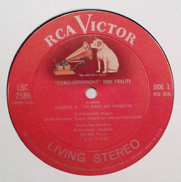 Gershwin* : Boston Pops* / Fiedler*, Earl Wild : Concerto In F / Cuban Overture / "I Got Rhythm" Variations (LP,  In)