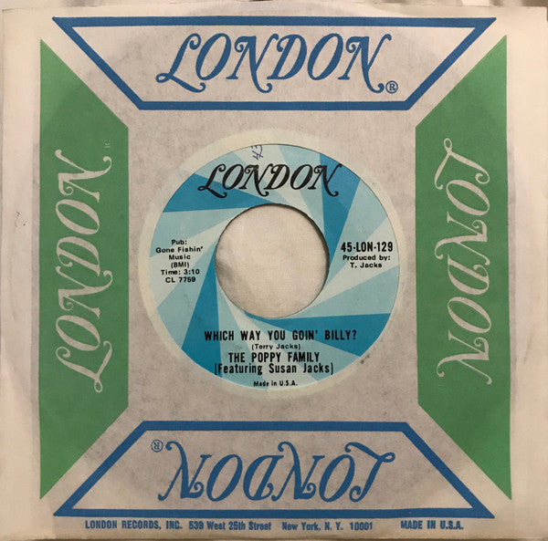 The Poppy Family : Which Way You Goin' Billy? (7", Styrene)