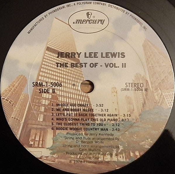 Jerry Lee Lewis : The Best Of Jerry Lee Lewis Volume II (LP, Comp, Pit)