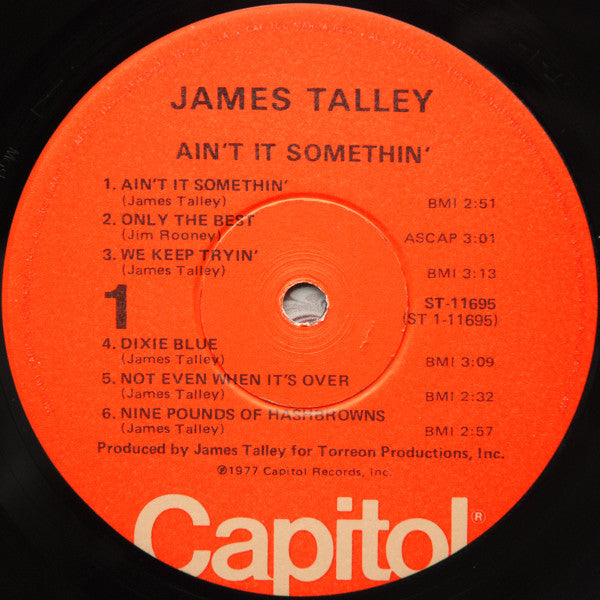James Talley : Ain't It Somethin' (LP, Album, Win)
