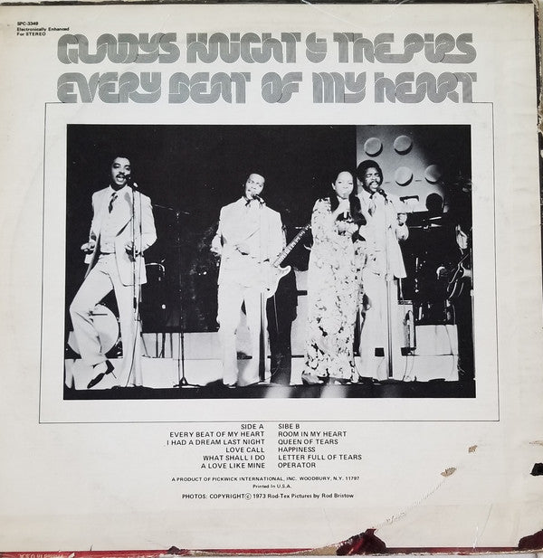 Gladys Knight And The Pips : Every Beat Of My Heart (LP, Comp)