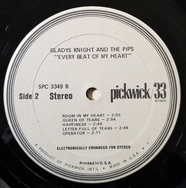 Gladys Knight And The Pips : Every Beat Of My Heart (LP, Comp)