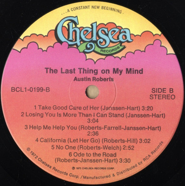 Austin Roberts : The Last Thing On My Mind (LP, Album, Ind)