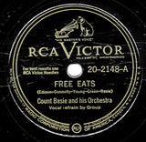 Count Basie Orchestra : Free Eats / Bill's Mill (Shellac, 10", Cam)