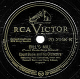 Count Basie Orchestra : Free Eats / Bill's Mill (Shellac, 10", Cam)