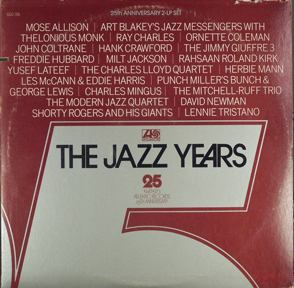 Various : The Jazz Years 25th Anniversary (2xLP, Comp)