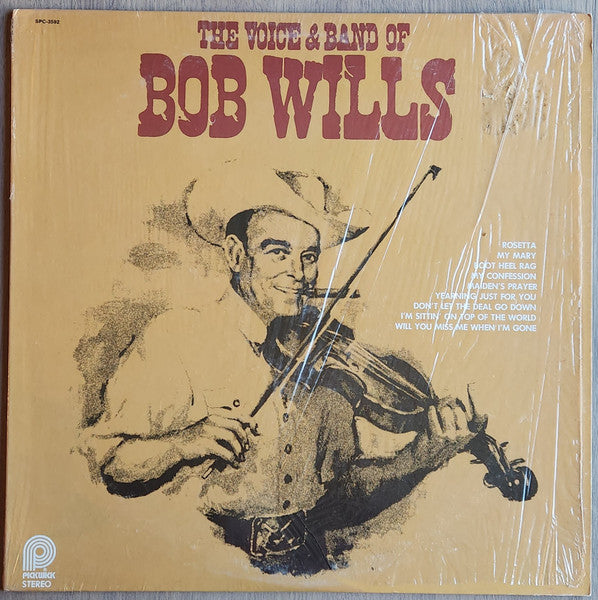 Bob Wills : The Voice & Band Of Bob Wills (LP, Comp, Wad)