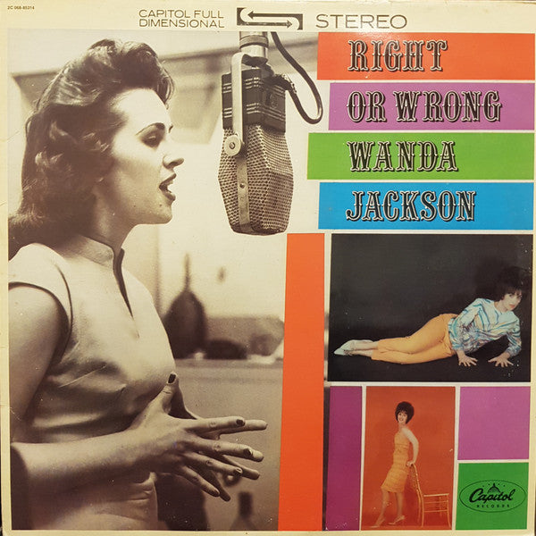 Wanda Jackson : Right Or Wrong (LP, Album, RE)