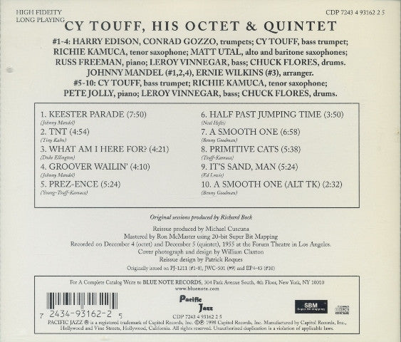 Cy Touff : His Octet & Quintet (CD, Album, Ltd, RE)