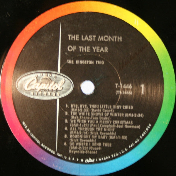 The Kingston Trio* : The Last Month Of The Year (LP, Album, Mono, Scr)