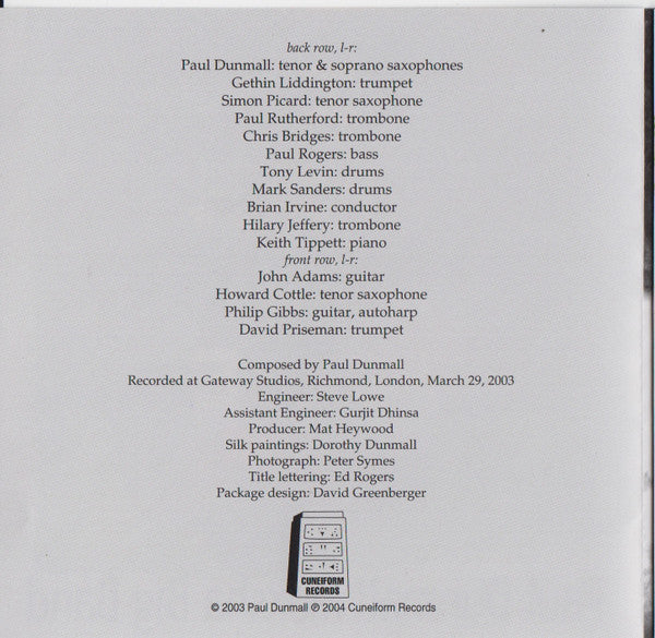 Paul Dunmall Moksha Big Band : I Wish You Peace (CD, Album)