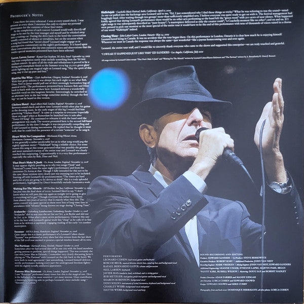 Leonard Cohen : Songs From The Road (2xLP, Album, Gat)