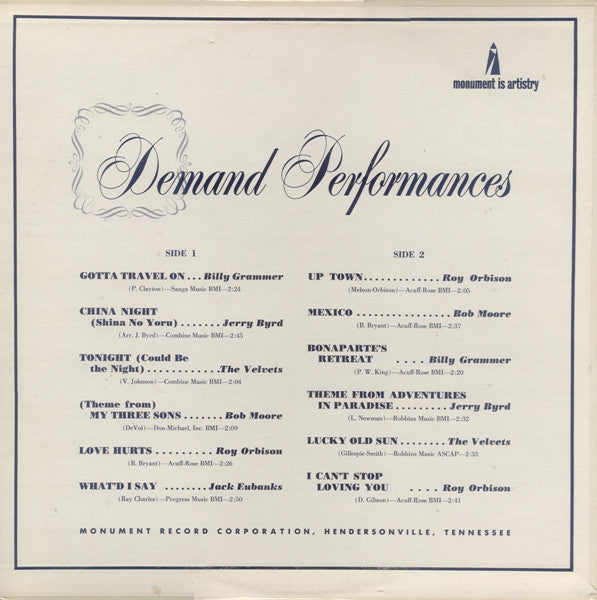 Various : Demand Performances (LP, Comp)