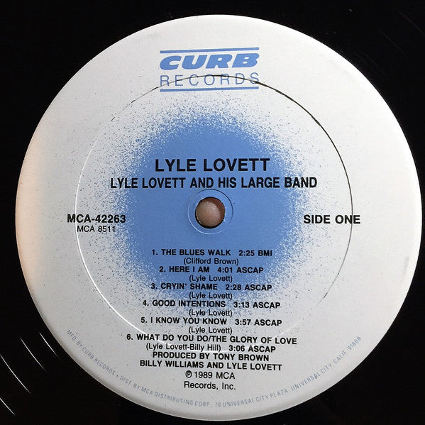 Lyle Lovett And His Large Band : Lyle Lovett And His Large Band (LP, Album)