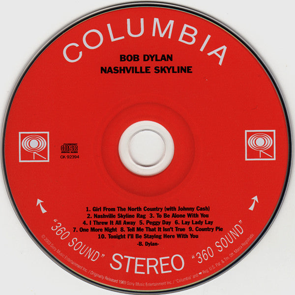 Bob Dylan : Nashville Skyline (CD, Album, RE, RM)