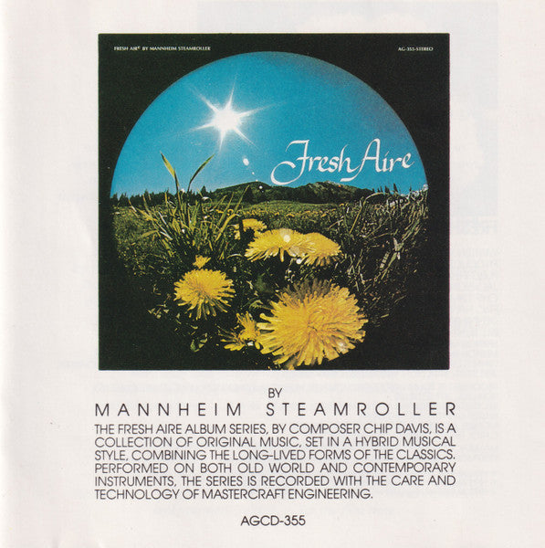Mannheim Steamroller : Fresh Aire (CD, Album, RE)