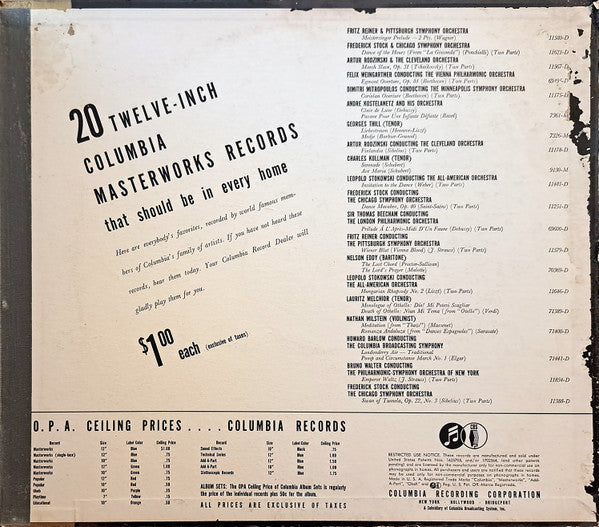 Andre Kostelanetz And His Orchestra* : The Music Of Victor Herbert (4xShellac, 12", Album)