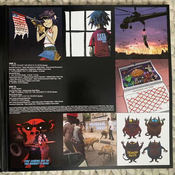 Gorillaz : Demon Days (2xLP, Album, RE, RP, Gat)