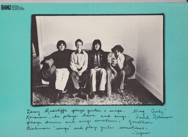 Jonathan Richman & The Modern Lovers : Jonathan Richman & The Modern Lovers (LP, Album, RE)