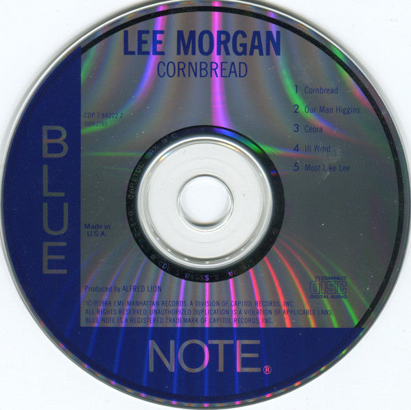 Lee Morgan : Cornbread (CD, Album, RE)