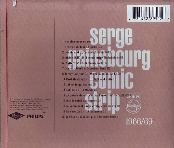 Serge Gainsbourg : Comic Strip (CD, Comp)