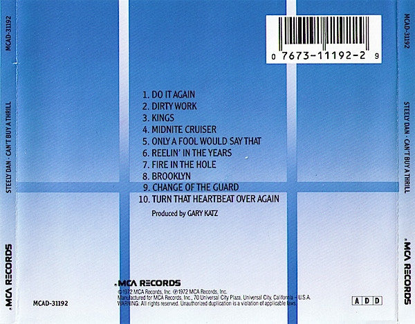 Steely Dan : Can't Buy A Thrill (CD, Album, RE)